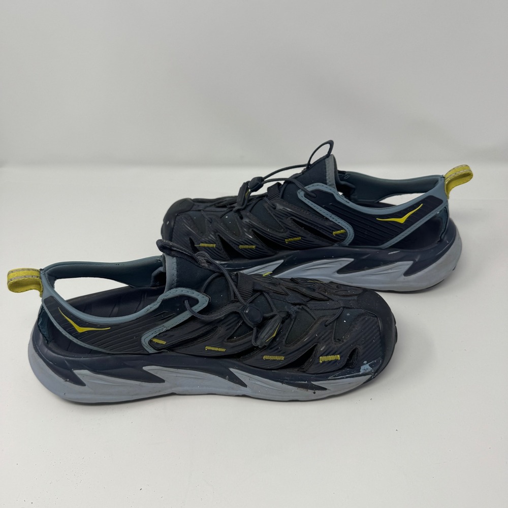 Hoka One One Hopara Mens Mountain Hiking Sandals Black Grey 1106534-OBPB Size 10 - Picture 7 of 9